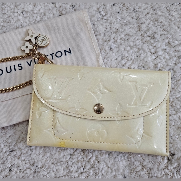 Louis Vuitton Yellow Vernis Pouch/ Wristlet - Picture 2 of 11
